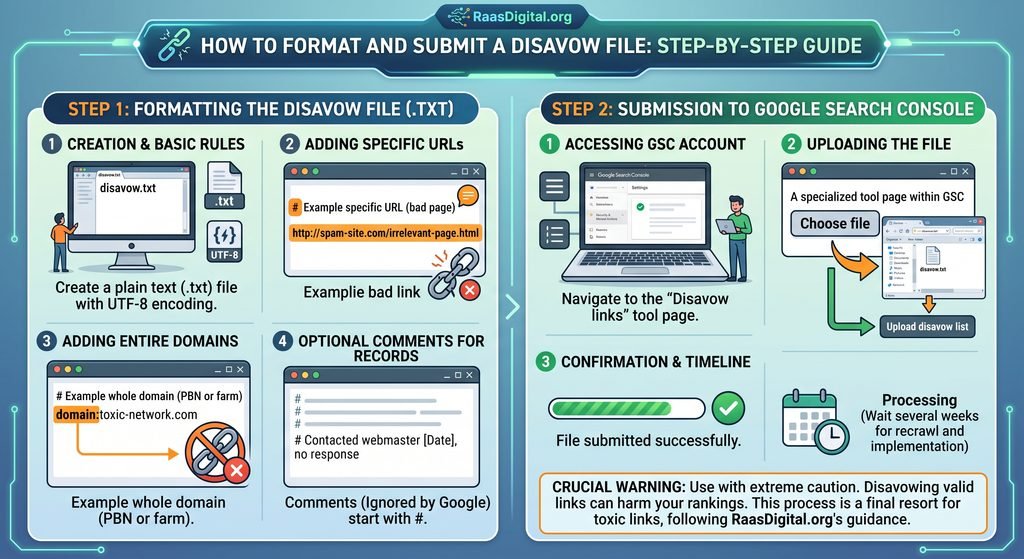 How to Format and Submit a Disavow File